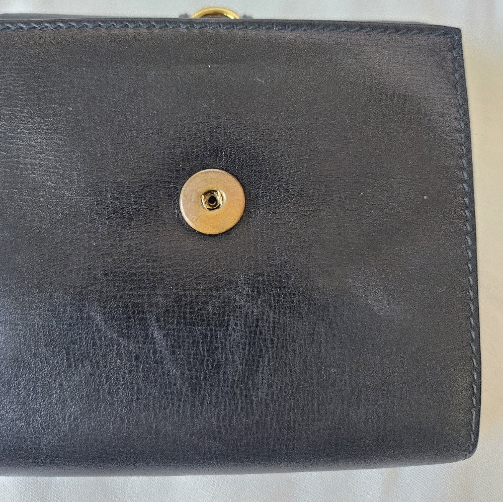 Gucci G Logo horse bit clip leather trifold wallet - Picture 5 of 11